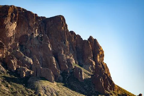 The Superstition Mountains Stock Photos