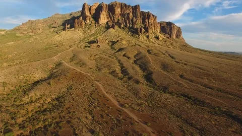 Superstition Mountains view Stock Footage 117340756