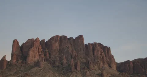 Superstitions pan down Stock Footage 166077879