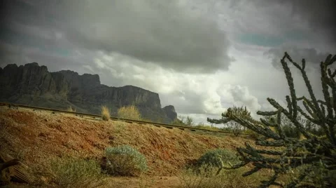 Superstitions timelapse Stock Footage 63212779