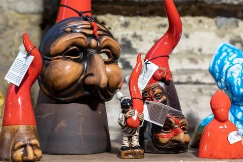  Superstitious objects typical of Naples, Italy Naples, Italy - December 2... Stock Photos