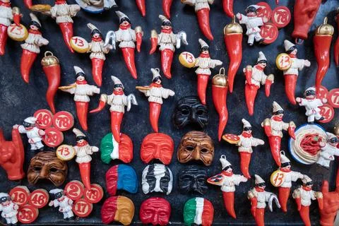  Superstitious objects typical of Naples, Italy Naples, Italy - December 2... Stock Photos