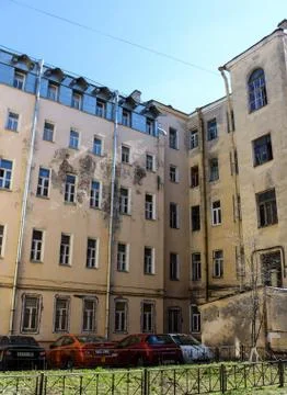 Superstructures in old houses. Stockfoto's