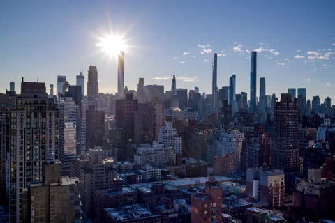 Supertall Skyscraper Sun Transit (1 of 3) Stock Footage 144904251