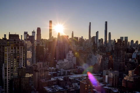 Supertall Skyscraper Sun Transit (2 of 3) Stock Footage 144904201