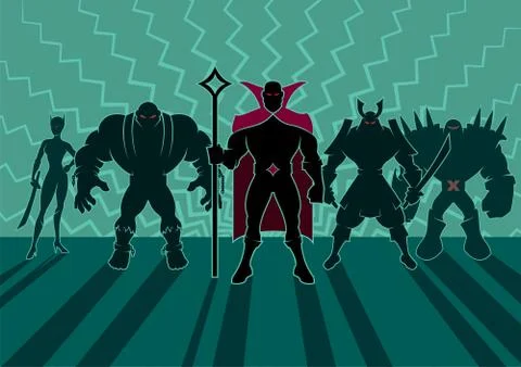 Supervillain Team イラスト素材
