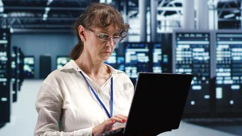 Supervisor data center comission Stock Photos