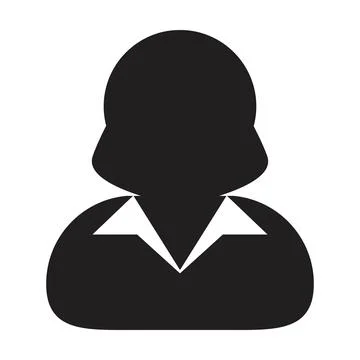Supervisor icon vector female user person profile avatar symbol for business  Illustrazione stock