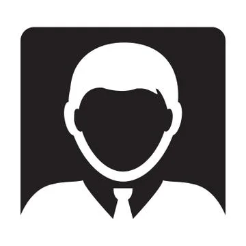 Supervisor icon vector male user person profile avatar symbol for business Stock Illustration