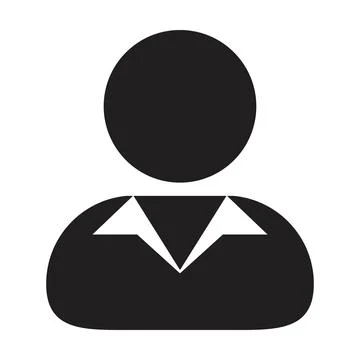 Supervisor icon vector male user person profile avatar symbol for business in Illustrazione stock