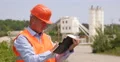 Supervisor Manager Agenda Notes Inspecting Serious Building Construction Factory 4k or 4k+ Resolution