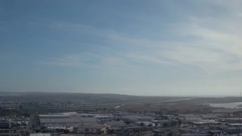 Superwide angle of cityscape horizon Stock Footage 155465563