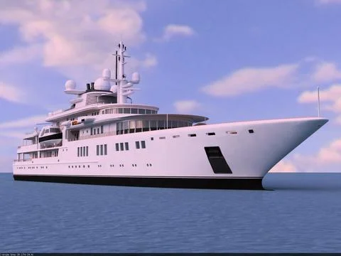 Superyacht Tatoosh 3D Model