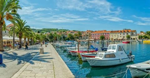 Supetar promenade Stock Photos