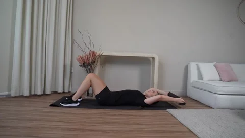 Supine Shoulder External Rotation with Dowel Stock Footage 314190370