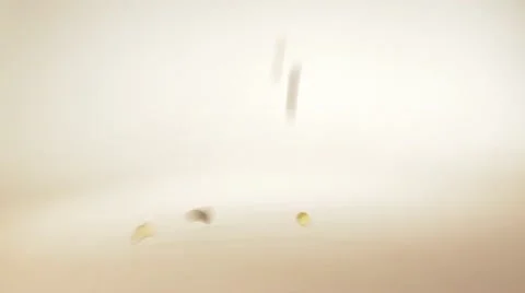 Supplement pills fall to the surface. Stock Footage 22256221