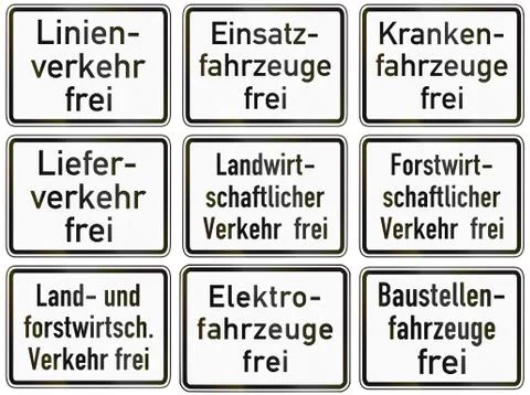 Supplemental Restriction Exceptions In Germany Stock Illustration