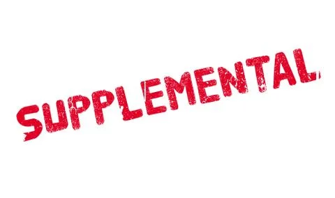 Supplemental rubber stamp Stock Illustration