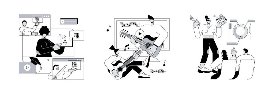 Supplementary education abstract concept vector illustrations. Stock Illustration