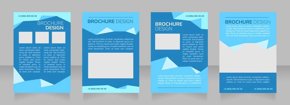 Supplementary education program blank brochure layout design イラスト素材