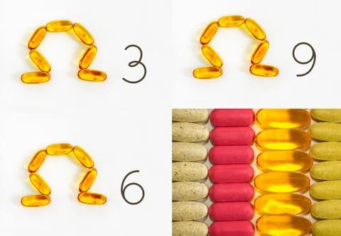 Supplements collection Stock Photos