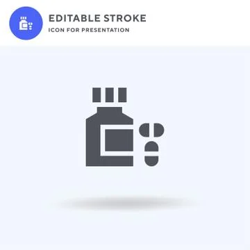 Supplements icon vector, filled flat sign, solid pictogram isolated on white 스톡 일러스트