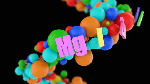 Supplements vitamin complex on black vs alpha mask Stock Footage 108126258