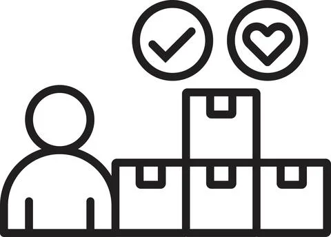 Supplier icon vector sign Stock Illustration