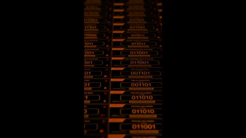 Supply and Logistics Database Software Processing - Vertical Re-Render Stock Footage 325759502