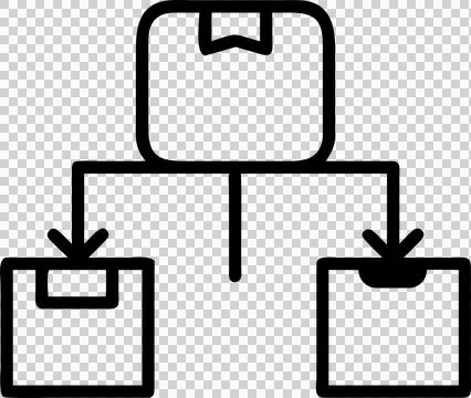 Supply chain and logistics editable line icons pack with icons packaging Stock Illustration