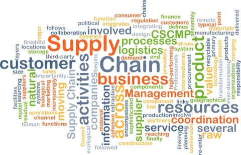 Supply chain background concept Stock Illustration
