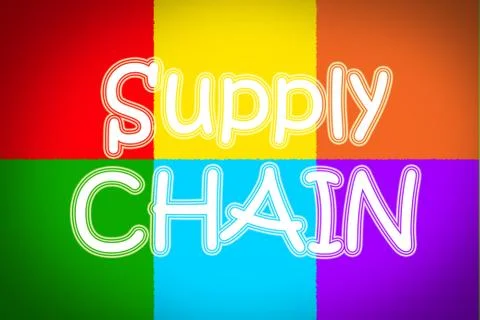 Supply chain concept Stock Illustration