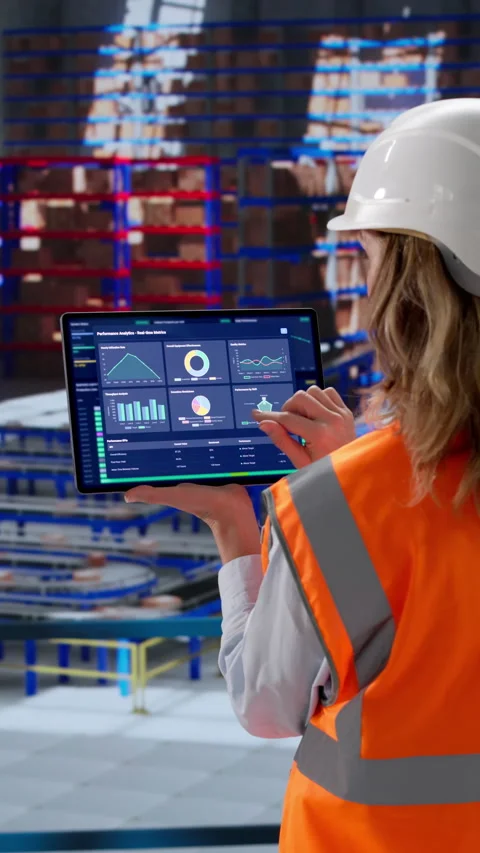 Supply Chain Inventory Management Dashboard Stock Footage 329304432