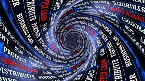 SUPPLY CHAIN Keywords Animation, Background, Loop 库存影片 300937102