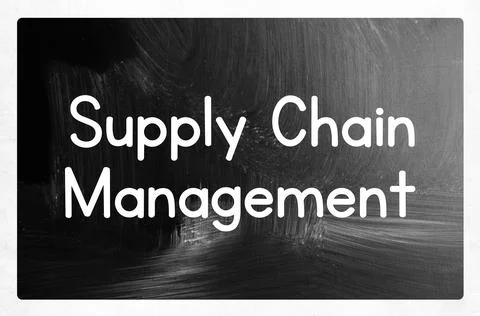 Supply chain management concept Stock Photos