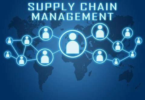 Supply chain management Stock Illustration