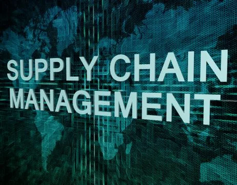 Supply chain management Stock Illustration