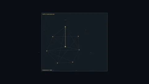 Supply Chain Network Dashboard Seamless Loop Stock Footage 342106614