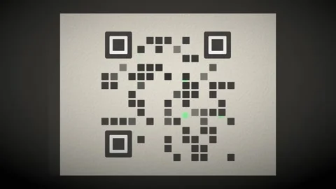 Supply Chain Transparency Visualization with Digital QR Code and Glowing Tr.. Stock-Footage 346611249