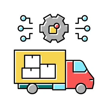 Supply developing color icon vector illustration Stockillustratie