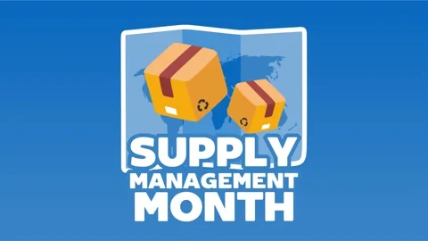 Supply management month for better supply chain management Vídeo Stock 344627975