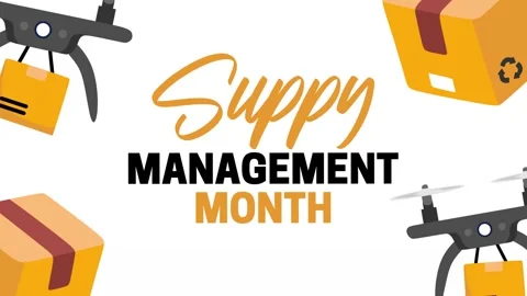 Supply management month for better supply chain management Video stock 344630740