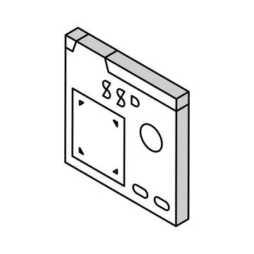 Supply-side platform isometric icon vector illustration Stock Illustration
