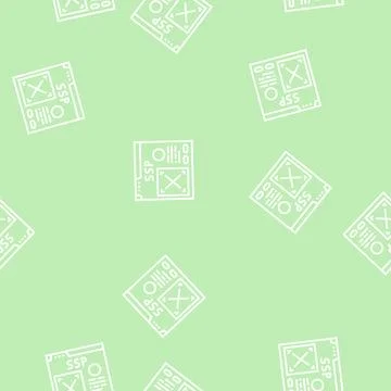 Supply-side platform line seamless pattern 库存插图