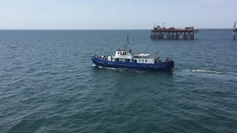 Supply vessel Stock Footage 80565043