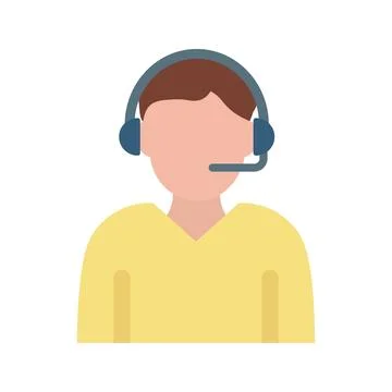 Support Agent icon vector image. Stock Illustration