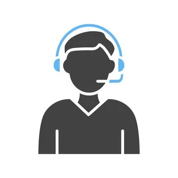 Support Agent icon vector image. Stock-Illustration