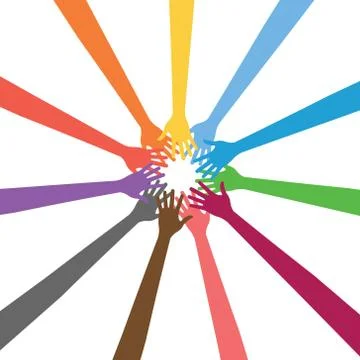 Support and Help for People in need of assistance. Vector design Stock Illustration