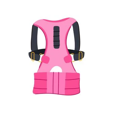 Support back posture corrector cartoon vector illustration Illustrazione stock