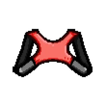 Support back posture corrector pixel art vector illustration Stock Illustration